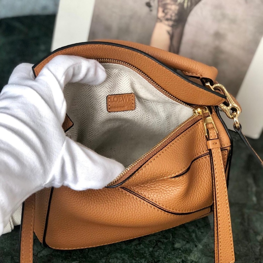 LOEWE Puzzle small geometric patchwork crossbody … - image 5